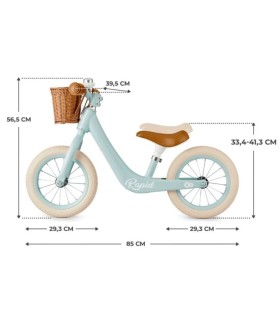 BICICLETA DE EQUILIBRIO SIN PEDALES RAPID 2 CON CESTA - KINDERKRAFT