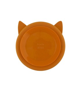 Plato 3 Compartimentos Silicona con Ventosa Mr. Fox Trixie