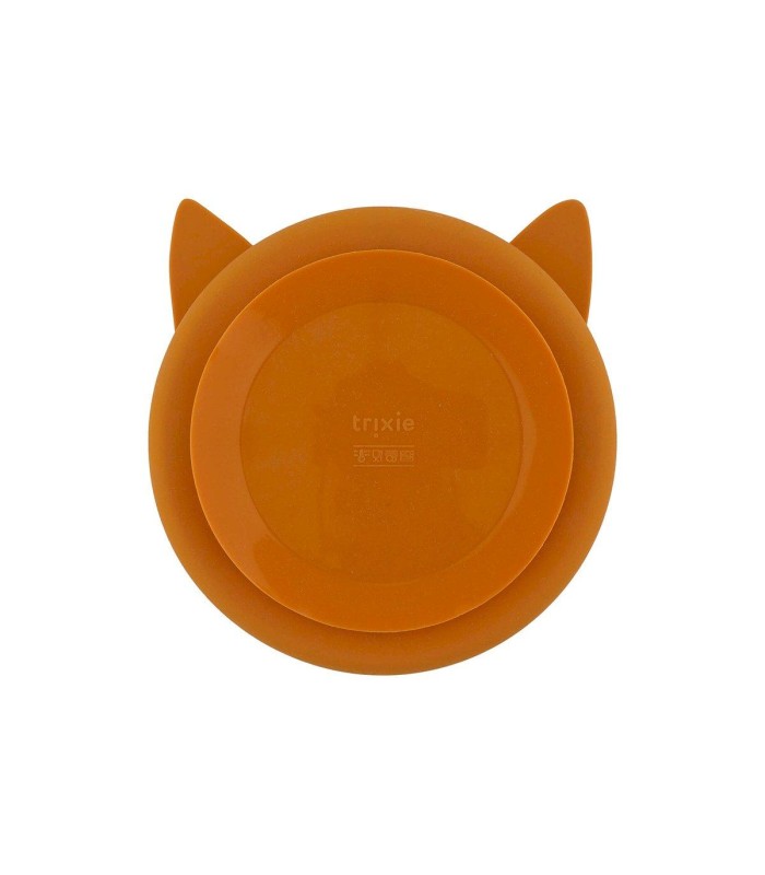 Plato 3 Compartimentos Silicona con Ventosa Mr. Fox Trixie