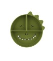 Plato 3 Compartimentos Silicona con Ventosa Mr. Dino Trixie