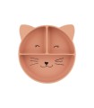 Plato 3 Compartimentos Silicona con Ventosa Mr. Cat Trixie