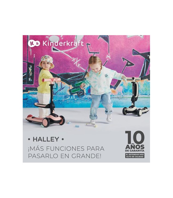 Bicicleta de equilibrio y patinete de tres ruedas HALLEY