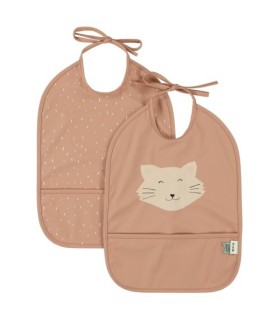 Pack 2 baberos impermeables trixie gato