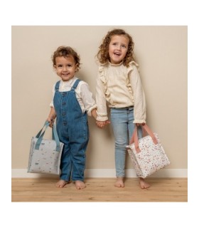 Bolsa de Almuerzo Flores y Mariposas Personalizable