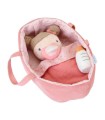 MUÑECA BEBÉ ROSA CON CAPAZO CON FLORES - LITTLE DUTCH