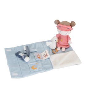 BOLSO RUTINA BUENAS NOCHES CON MUÑECA - LITTLE DUTCH