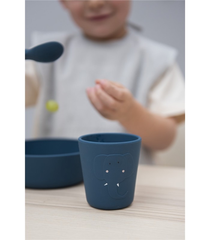 Pack 2 vasos de silicona trixie elefante