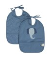 Pack 2 baberos impermeables trixie elefante