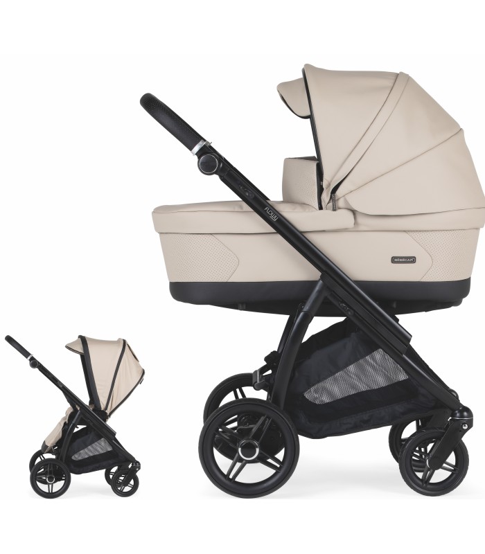 CARRITO BEBECAR FLOWY KP-422 MIXTO NEGRO/NEGRO