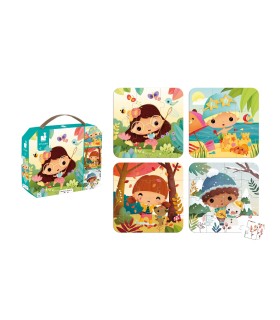 Rompecabezas evolutivos de las 4 estaciones - 4 rompecabezas