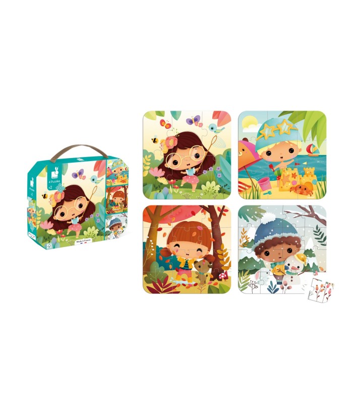 Rompecabezas evolutivos de las 4 estaciones - 4 rompecabezas