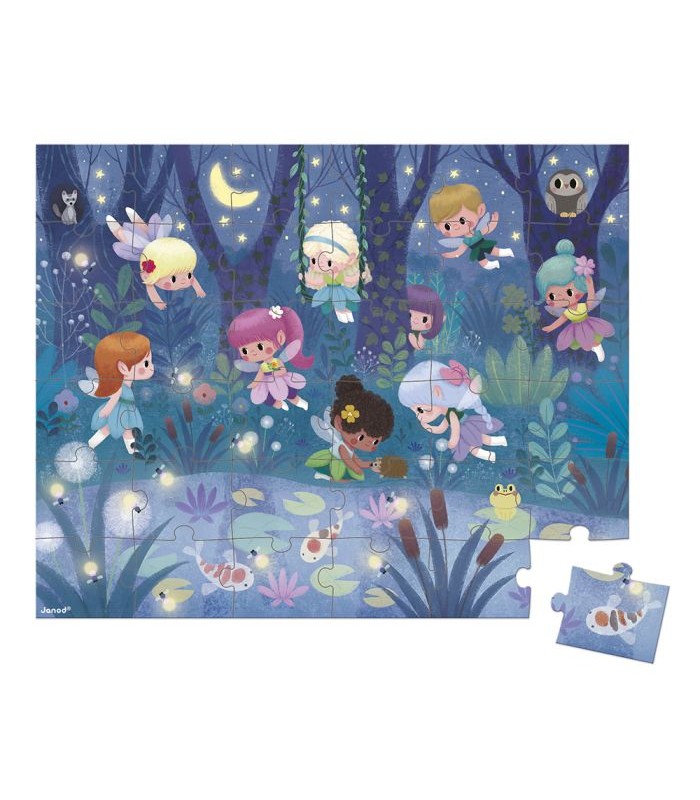 Puzle Hadas y Nenúfares - 36 PZAS