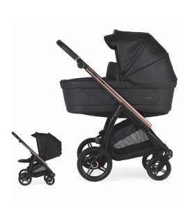 CARRITO BEBECAR FLOWY KP-426 MIXTO FUMÉ ROSA/NEGRO