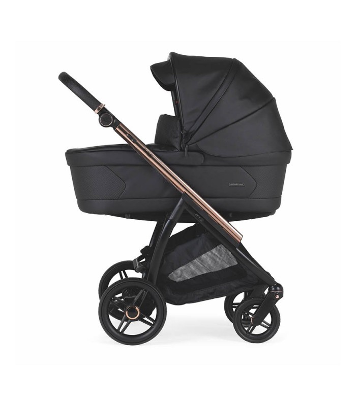 CARRITO BEBECAR FLOWY KP-426 MIXTO FUMÉ ROSA/NEGRO