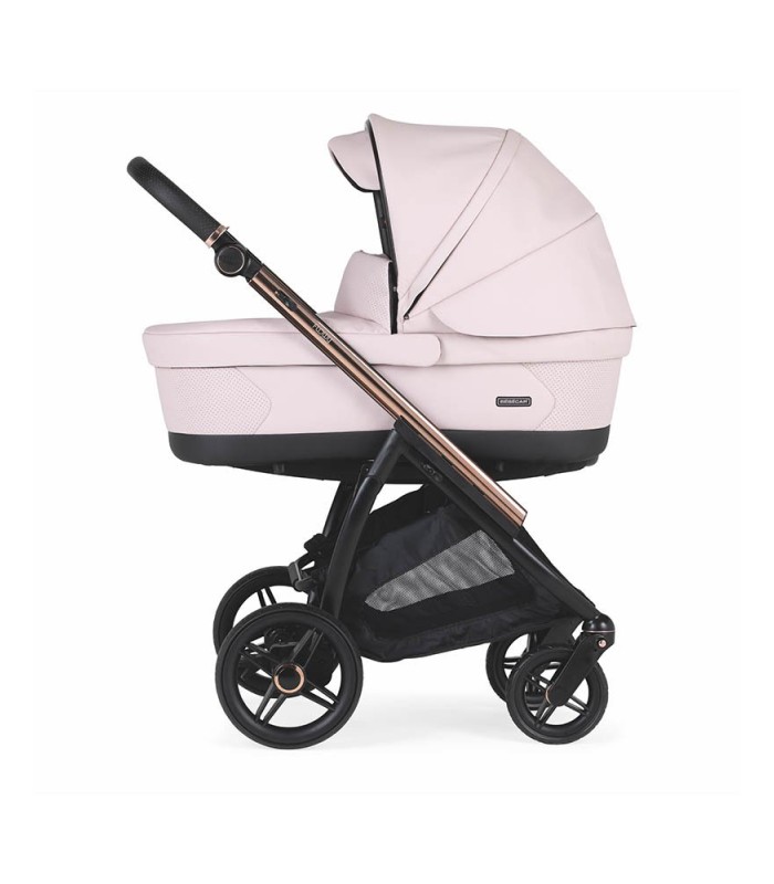 CARRITO BEBECAR FLOWY KP-427 MIXTO FUMÉ ROSA/NEGRO