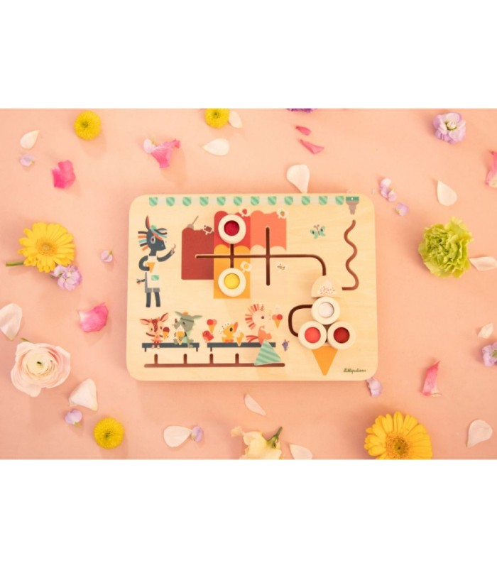 LA HELADERÍA Tablero Mix & match - Mi 1r juego de composición