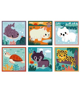 Cubos de cartón Animales Colaboración con WWF®