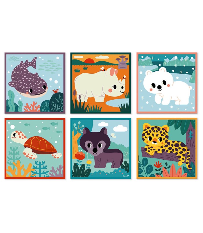 Cubos de cartón Animales Colaboración con WWF®