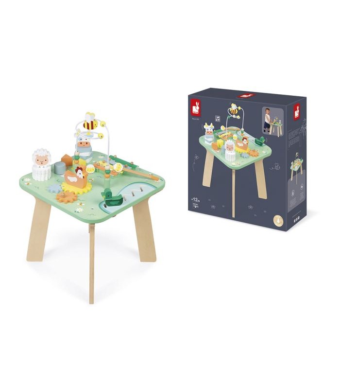 Mesa de actividades de madera Bonita pradera