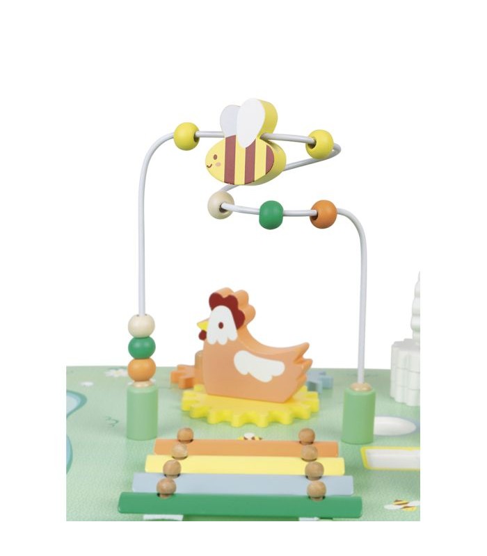 Mesa de actividades de madera Bonita pradera