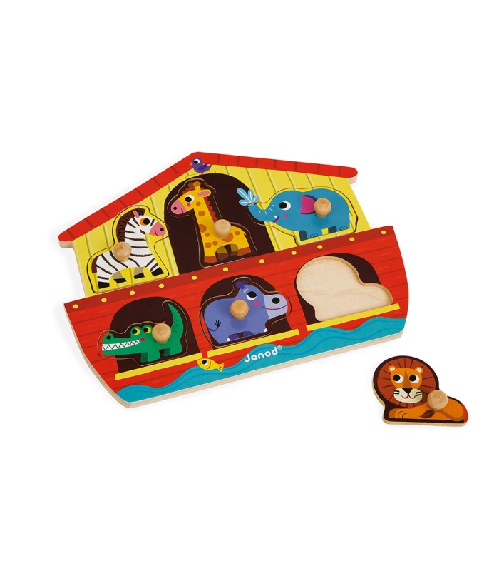 Puzle Encajable Arca de Noé 6 piezas (madera)