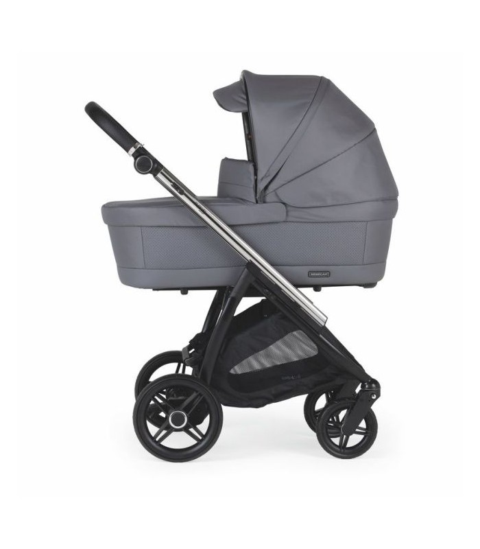 CARRITO BEBECAR FLOWY KO-431 MIXTO CROMADO/NEGRO