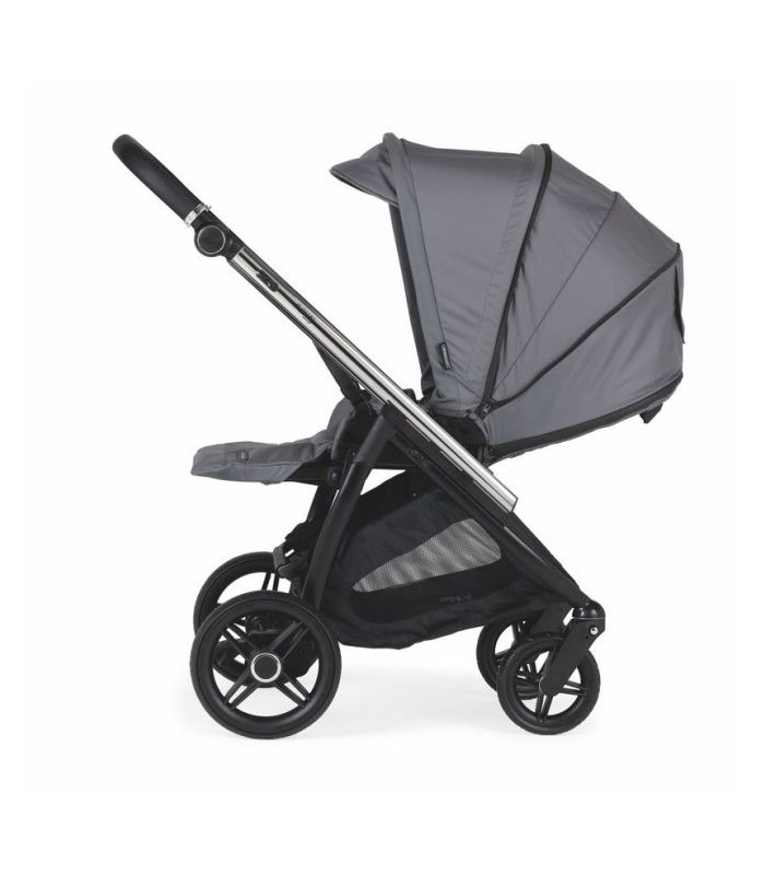CARRITO BEBECAR FLOWY KO-431 MIXTO CROMADO/NEGRO