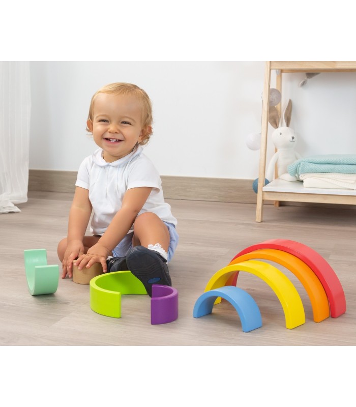 Juguete arcoíris waldorf grande