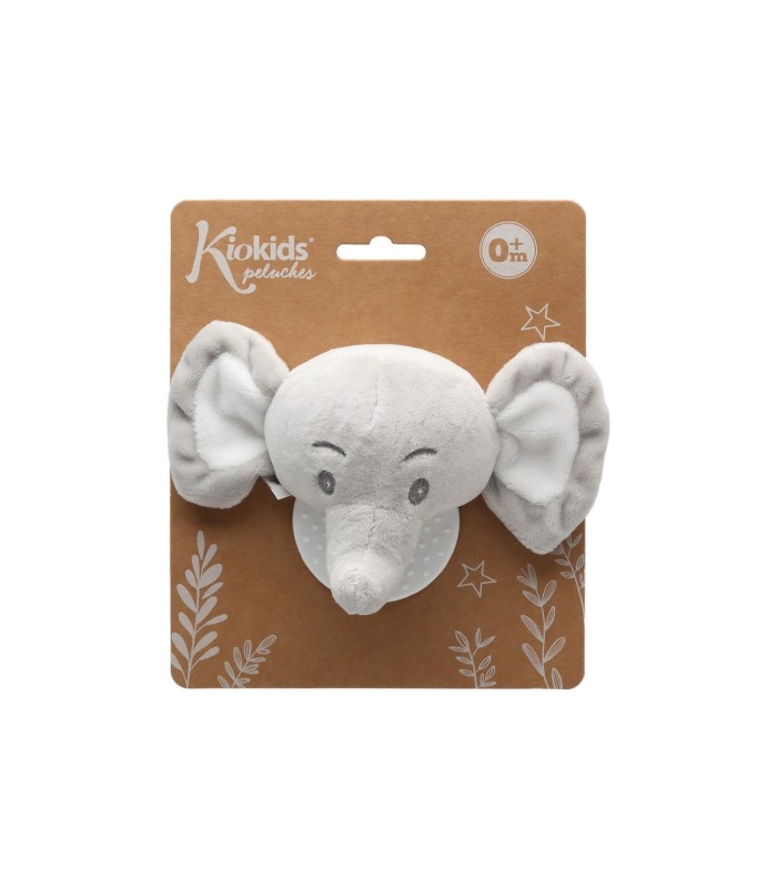 Mordedor peluche elefante gris 13cm