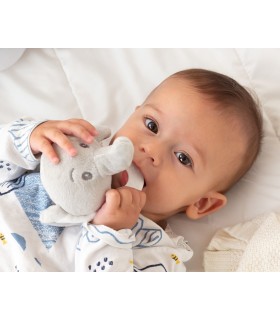 Mordedor peluche elefante gris 13cm