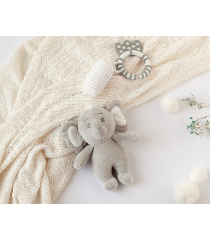Peluche sonajero elefante
