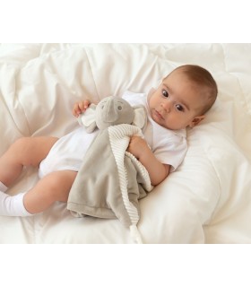 Doudou elefante gris para bebés