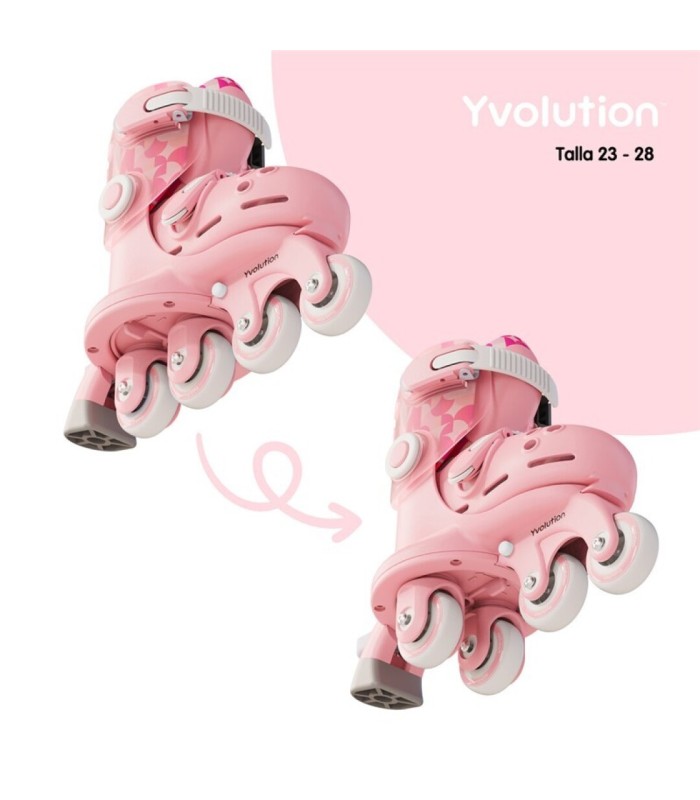 PATINES TWISTA ROSA T.23-28 YVOLUTION