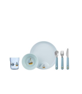 VAJILLA INFANTIL MIO 6 PCS SAILORS
