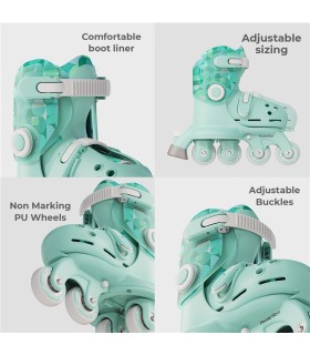PATINES TWISTA VERDE T.30-34 YVOLUTION