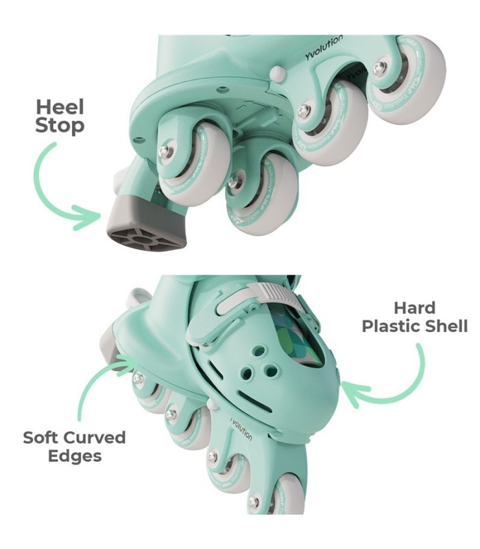 PATINES TWISTA VERDE T.30-34 YVOLUTION