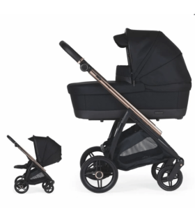 CARRITO BEBECAR FLOWY KO-430 MIXTO FUMÉ ROSA/NEGRO