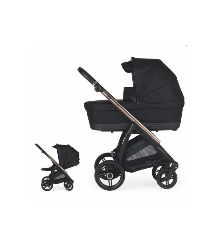 CARRITO BEBECAR FLOWY KO-430 MIXTO FUMÉ ROSA/NEGRO