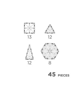 Pack Geo PASTEL 45 piezas