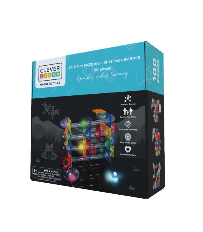 Pista de bolas luminosas colores vivos 100 piezas