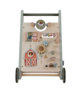 Carrito andador de madera Pequeña granja con 8 actividades - Little Dutch
