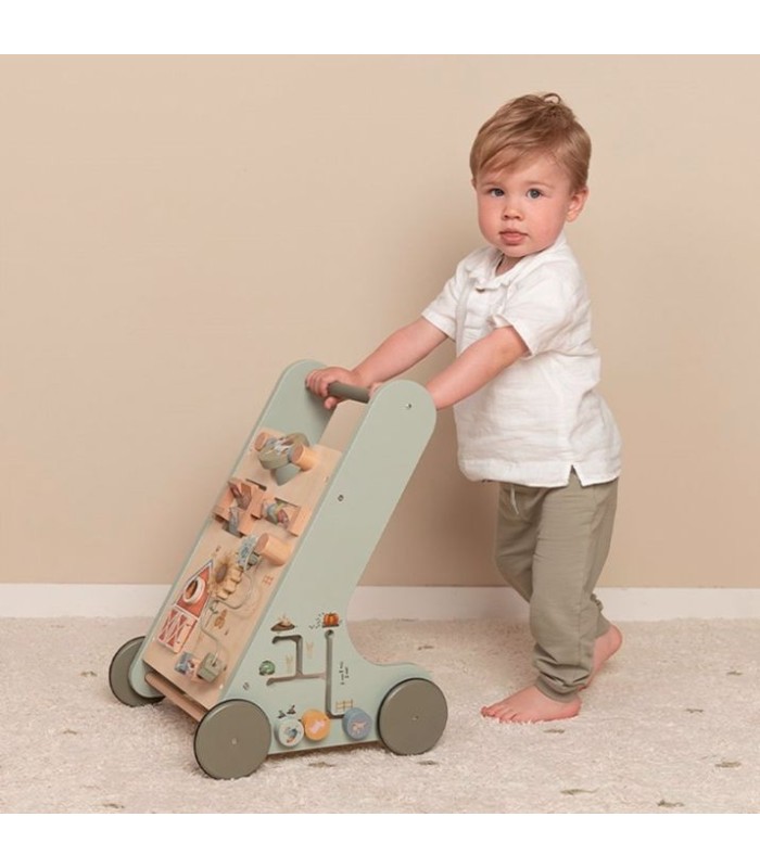 Carrito andador de madera Pequeña granja con 8 actividades - Little Dutch