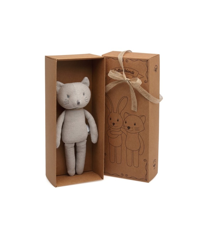 Peluche gatito patilargo algodón