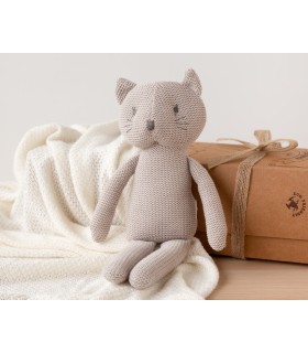 Peluche gatito patilargo algodón