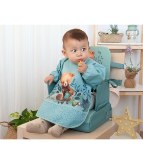 Babero impermeable con mangas oso sage