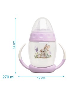 Taza de aprendizaje step 1 conejo lavanda