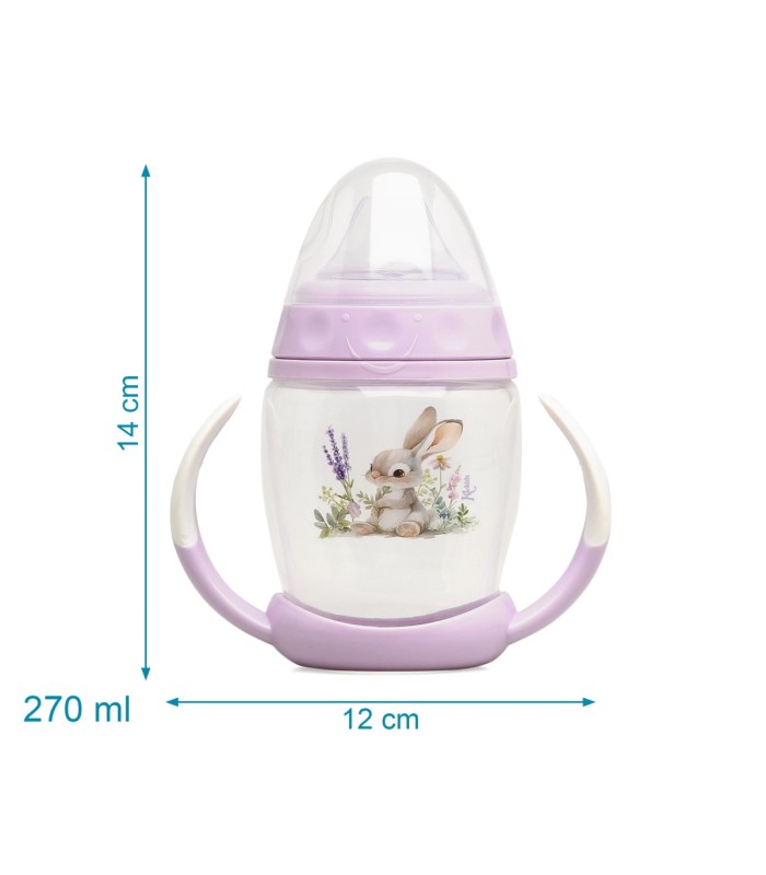 Taza de aprendizaje step 1 conejo lavanda