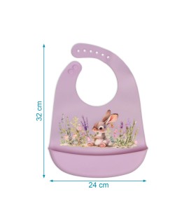 Babero blandito silicona lavanda