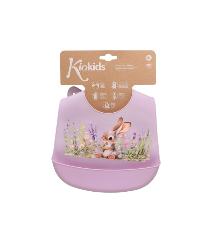 Babero blandito silicona lavanda