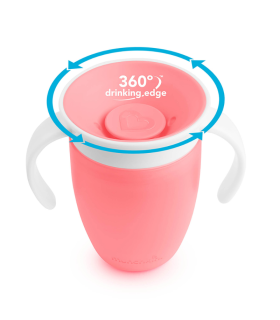 Taza Antigoteo Munchkin Miracle 360 con Asas y Tapa